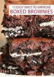 15 Ways To Make Box Brownies Better Fudge Brownie Recipe Desserts Oreo Fudge