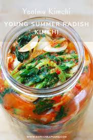 Yeolmu Kimchi Young Summer Radish Kimchi Recipe Radish Kimchi Kimchi Radish Greens