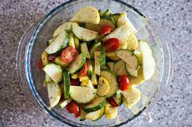 This zucchini and squash salad is both nutritious and delicious. Summer Zucchini And Squash Salad With Tomatoes Low Carb Yum