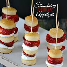 Best heavy appetizers for christmas party from best 25 heavy appetizers ideas on pinterest.source image: Strawberry Shortcake Appetizer Kabobs