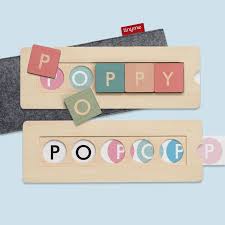 Name Blocks Puzzle Name Blocks Personalized Wooden Blocks Personalized Gifts For Kids