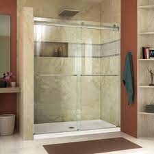 Protect the bottom edge and corners. Dreamline Shdr 6360760 04 Brushed Nickel Essence 76 High X 56 60 Wide Bypass Frameless Shower Door With 5 16 Glass Faucetdirect Com