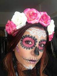 Disfraz de catrina con máscara para niña. Pin En Catrinas