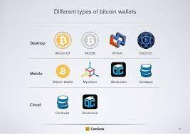 These bitcoin wallets need not be downloaded and set up and work almost as the equivalent of paypal in the bitcoin world. Different Types Of Bitcoin Wallets