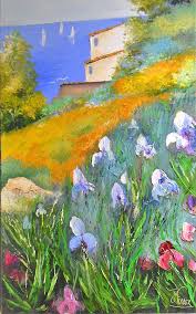 L'iris séduit aussi les artistes qui aiment peindre sur la toile cette fleur qui ne ressemble à aucune autre. Artiste Peintre De Provence Tableaux Collection Privee Au Temps Des Iris