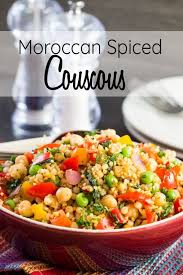 Moroccan Spiced Vegetable Couscous Recipe Vegetable Couscous Moroccan Dishes Vegan Recipes Healthy