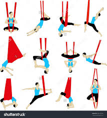 Aerial Yoga Anti Gravity Yoga Woman Doing Anti Gravity Yoga Exercise Silhouette Anti Gravity Yoga Aerial Yoga Yoga Trapeze