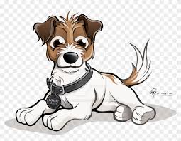 Smitty and his new friend! Jack Russells Caricature Robert James Timmcfarlin On Jack Russell Cartoon Drawing Free Transparent Png Clipart Images Download