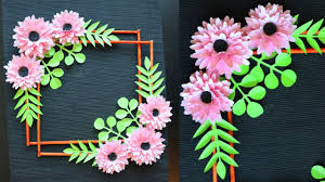 Maybe you would like to learn more about one of these? Paper Flower Wall Hanging Easy Wall Decoration Ideas Paper Craft Diy Wall Decor Youtube