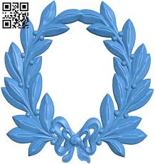Laurel Wreath Pattern A003727 Wood Carving File Stl For Artcam And Aspire Free Art 3d Model Download For Cnc Download Free Stl Files In 2020 Free Art Stl Art