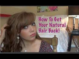 Then, just get regular haircuts to trim off the dyed ends over the next few months. How To Get Your Natural Hair Back Youtube