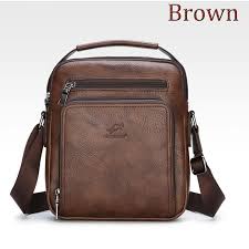 Vintage Crazy Horse Leather Messenger Bag For Men Small Business Shoulder Bag Fit 9 7 Ipad Neceser Compras
