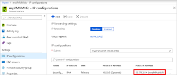 Associate A Public Ip Address To A Virtual Machine Microsoft Docs