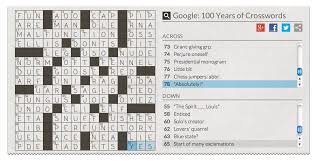Google Crossword Puzzle Answers Cool Doodles Crossword Puzzle Crossword