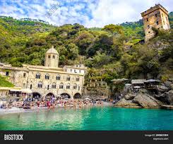 Camogli is an extraordinary fisherman village that has been preserved during hundreds of years. San Fruttuoso Abbey Image Photo Free Trial Bigstock