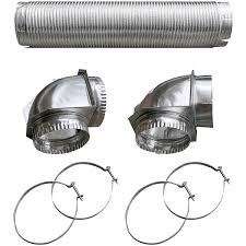 4.0 out of 5 stars 662. Builder S Best 110050 Semi Rigid Dryer Vent Kit With Close Elbow Walmart Com Walmart Com