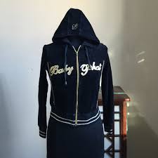 Baby Phat Pants Jumpsuits Baby Phat Hoodie Sweater Pants Set Black Small Poshmark