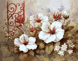 Click to view uploads for miguel angel. Vintage Flower Painting Flowers Paint By Number Numeral Paint