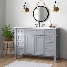 Check out our bathroom vanities selection for the very best in unique or custom, handmade pieces from our shops. Farmhouse Rustic Single Bathroom Vanities Birch Lane