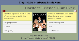 And you might learn a thing or two in the process. Hardest Friends Quiz Ever Tv Trivia