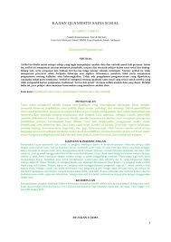 Setiap orang berhak untuk berkomunikasi dan memperoleh informasi untuk mengembangkan pribadi dan lingkungan sosialnya, serta berhak untuk mencari, memperoleh. Pdf Kajian Quanitatif Sains Sosial
