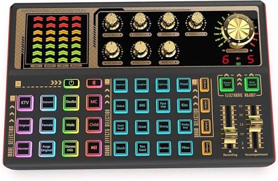 Amazon.com: Sound Effects Board Set, Professional Portable Live Sound Card Board with Multiple Sound Effects - Podcast Equipment Bundle for Live Streaming Vlog Living Broadcast TikTok : Electronics