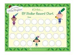 Elf Sticker Reward Chart Ichild