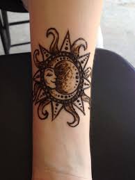 Sun And Moon Henna Tattoo By Taylor Van Kooten