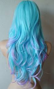 Aqua Blue Hair Colour Hair Styles Dip Dye Hair Cool Hair Color