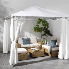 Learn how to install either a soft or hard top gazebo upon multiple surfaces, including grass and concrete. Karlso White Gazebo 300x300 Cm Ikea