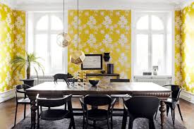 Dining room wallpaper idea #4: Summer Wallpaper In The Dining Room Interior Design Ideas Ofdesign