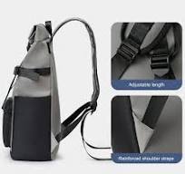 Mochila Impermeable Mochila Enrollable para Computadora Portátil Negocios  para Hombres (gris Oscuro)