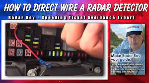 I got a long speech about how it is a high voltage electric car and. How To Direct Wire Radar Detector Youtube