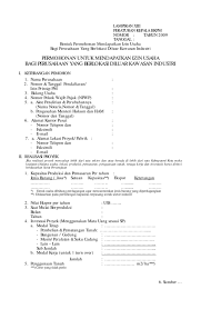 Bertemu lagi dengan saya husnul. Formulir Izin Usaha Diluar Kawasan Industri By Yudha E Issuu