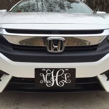 Classy Black And White Front License Plate Personalized Monogrammed Car Tag Car Accessories Gift Sweet 16 Cute For Women Birthday Gift Preppy Car Accessories Cute Car Accessories Car Accessories For Girls