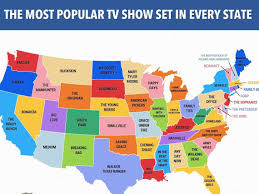 This Map Shows The Most Popular Tv Show Set In Every State Most Popular Tv Shows America Map Map