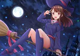 Hd Wallpaper Anime Little Witch Academia Atsuko Kagari Night Sitting Wallpaper Flare Search free atsuko kagari wallpapers on zedge and personalize your phone to suit you. anime little witch academia atsuko