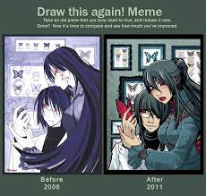 Draw This Again Meme By Moemai Deviantart Com Anime Drawings Tutorials Drawings Art Inspiration