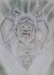 Lord Narasimha Drawing Easy drawing ideas for cool things to draw when you are bored. lord narasimha drawing
