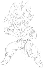 Lineart 055 Goten 001 By Vicdbz On Deviantart