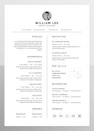 Resume Cv Template Graphic Design Resume Resume Design Template Simple Resume Template
