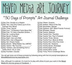 30 Days Of Art Journal Prompts Designed To Spark Creativity And Ignite Inspiration For Mixed Media Art Journal Challenge Art Journal Prompts Journal Challenge
