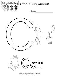 letter c coloring worksheet with cats this would be a fun learning activity for k kindergarten abc worksheets letter worksheets for preschool color worksheets