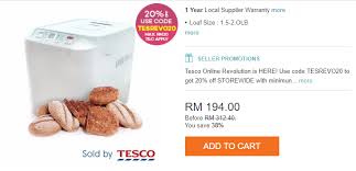 Bread maker buttery sugar loaf (perysmith bread maker). Tesco Bread Maker Bm1333 2l For Rm174 Malaysia Freebies Facebook
