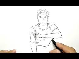 Anatomi tubuh dalam fashion ini bisa digambar menyerupai bentuk badan lengkap dengan wajah, tangan dan. Cara Menggambar Orang Ganteng Dengan Gampang Youtube