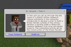 Travel back in time to save the future in the new hour of code lesson: Upcycling Green Garden Unit Minecraft Education Edition