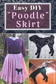 Easy Diy Poodle Skirt Tutorial The Mermaid S Den Poodle Skirt Skirt Tutorial Dress Tutorials