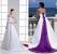 Ball Gown Purple And White Wedding Dress