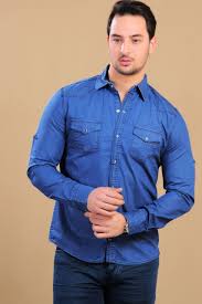 Cift Cep Citcitli Mavi Kot Gomlek Giyim Indirim Kampanya Bayan Erkek Bluz Gomlek Trenckot Hirka Etek Yelek Mont Ka Kot Gomlek Gomlek Erkek Gomlek