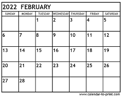 Select the orientation, year, paper size, the. February 2022 Calendar Printable